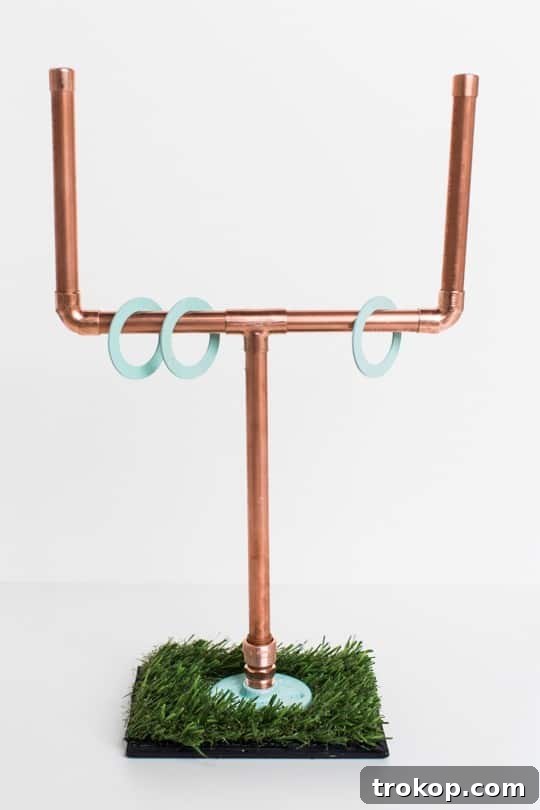 Craft Your Own Washer Toss Game 12 Attaching base plate to wooden base for DIY washers game