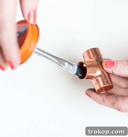 Craft Your Own Washer Toss Game 7 Assembling copper pipes for DIY washers game