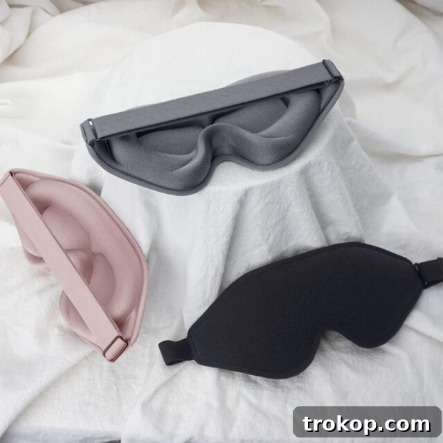 Memory Foam Contoured Sleep Mask, light-blocking, gifts under $10