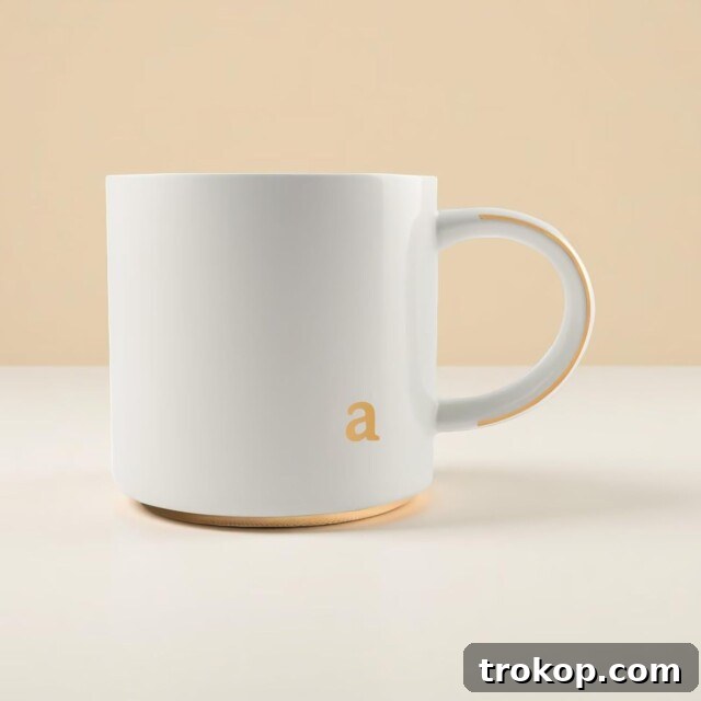 Personalized Monogram Ceramic Mug with gold detailing, gifts under $10 for her