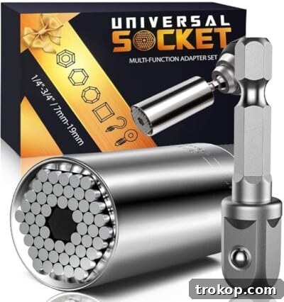 Universal Socket for mechanics and DIY, gifts under $10 for men