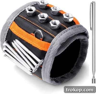 Magnetic Wristband for screws and nails, practical gifts under $10 for him