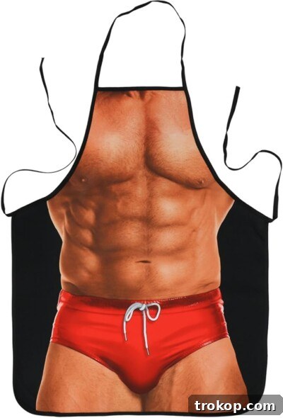 Novelty Funny Kitchen Cooking Apron for men, gag gift under $10