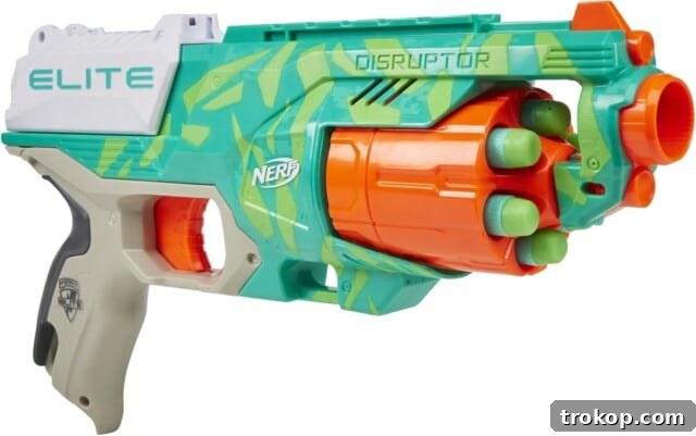 NERF Elite Disruptor Dynamic Green Dart Blaster, exciting gifts under $10 for kids