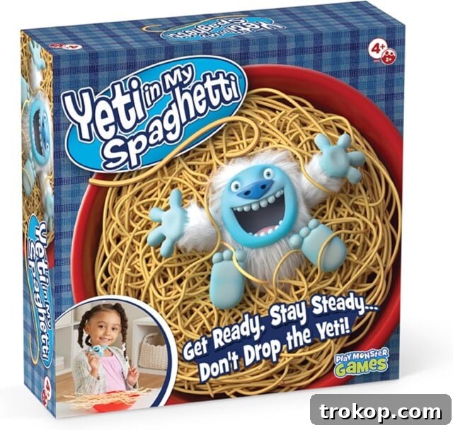 Yeti in My Spaghetti Board Game, funny gifts under $10 for kids and family