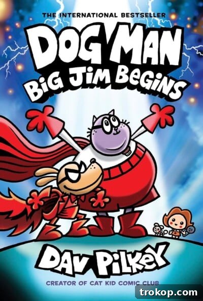 Dog Man: Big Jim Begins graphic novel, gifts under $10 for kids
