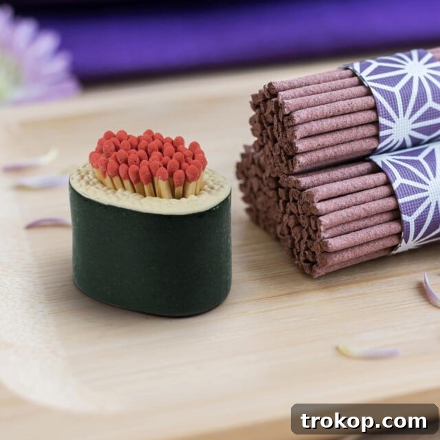 Genuine Fred FIRE ROLL Sushi Match Striker and Storage, decorative ceramic match holder for gifts under $10