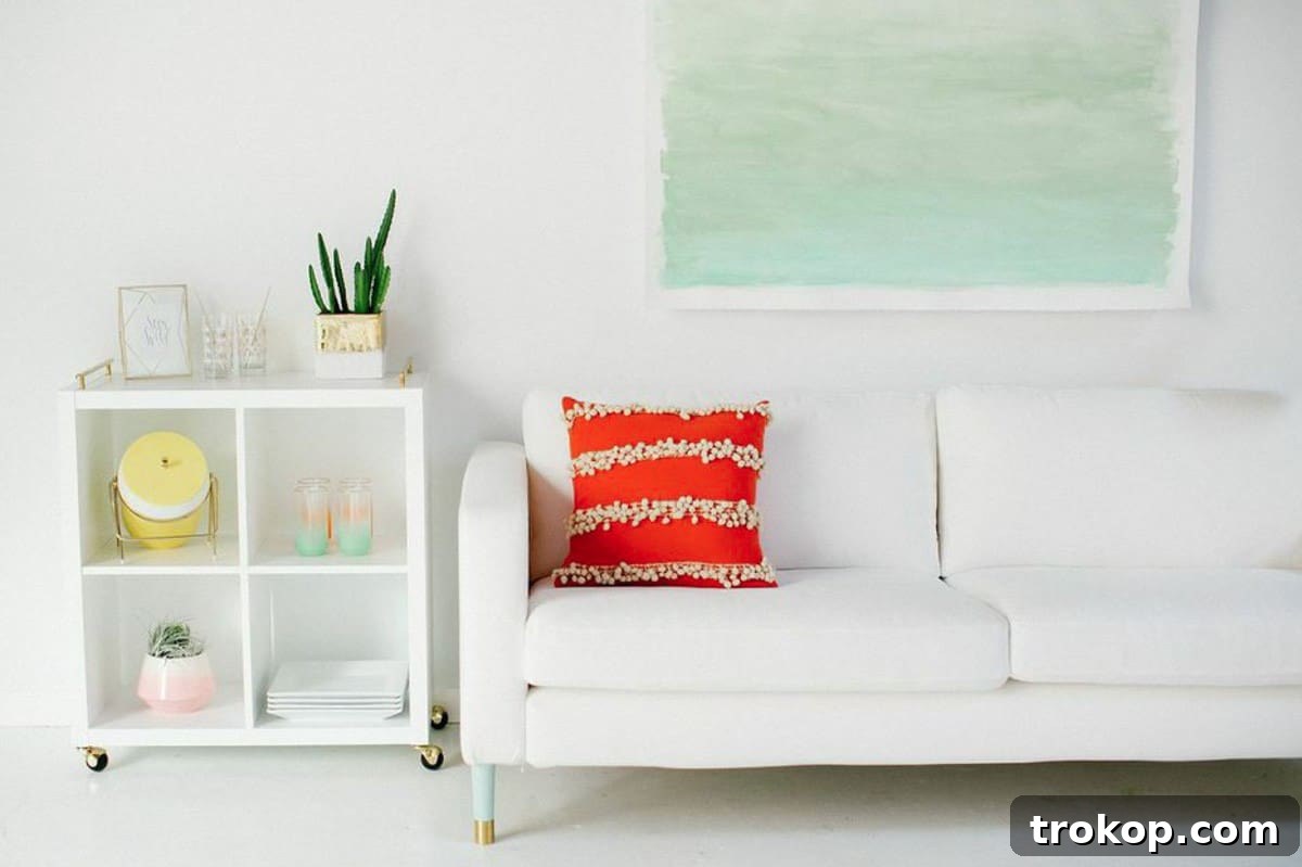 Craft Your Own Watercolor Wall Decor 3 Close-up of DIY watercolor wall art, showcasing the blending of colors.