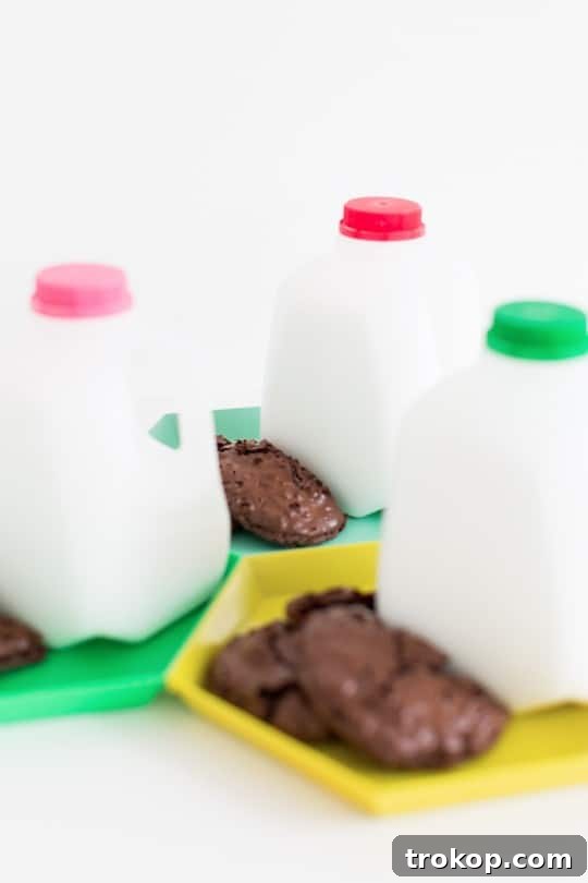 A festive setup of milk and cookies, ready for Santa's arrival