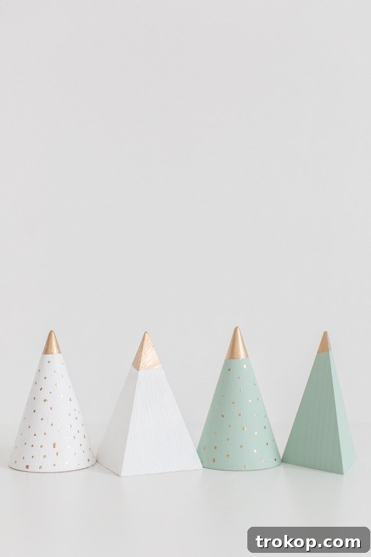 Versatile DIY Mini Wooden Christmas Trees for Any Style