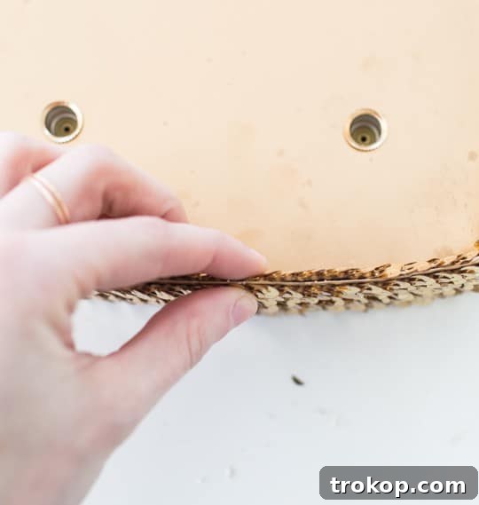 DIY Sparkling Heart Marquee 9 Gluing inner edges