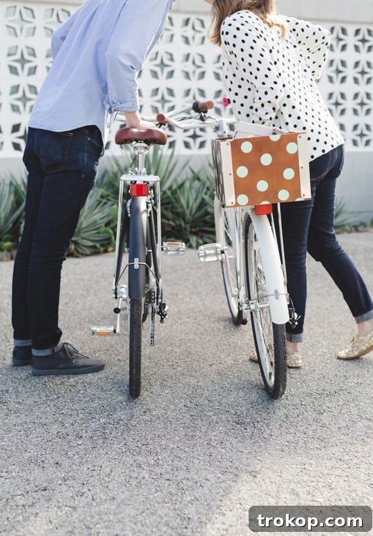 Daytime Adventures for Two 2 Couple enjoying a budget-friendly bike picnic date in a scenic park, capturing the essence of simple romance.