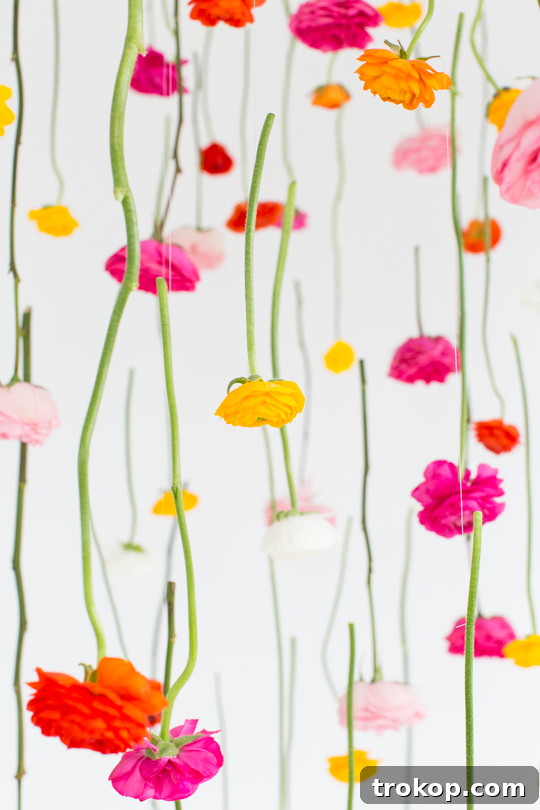 Crafted Cascading Blooms 4 Materials for DIY hanging floral project