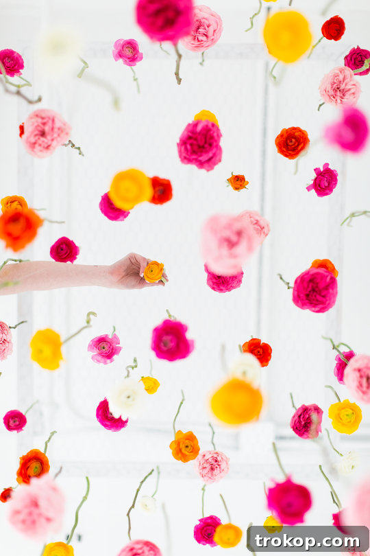 Crafted Cascading Blooms 10 Elegant DIY floral decor close-up