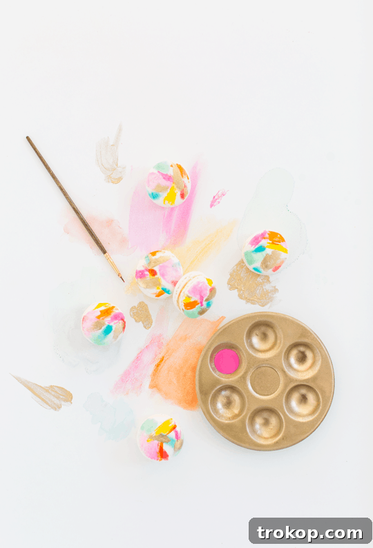 DIY Abstract Art Macarons: Vibrant and Edible Creations