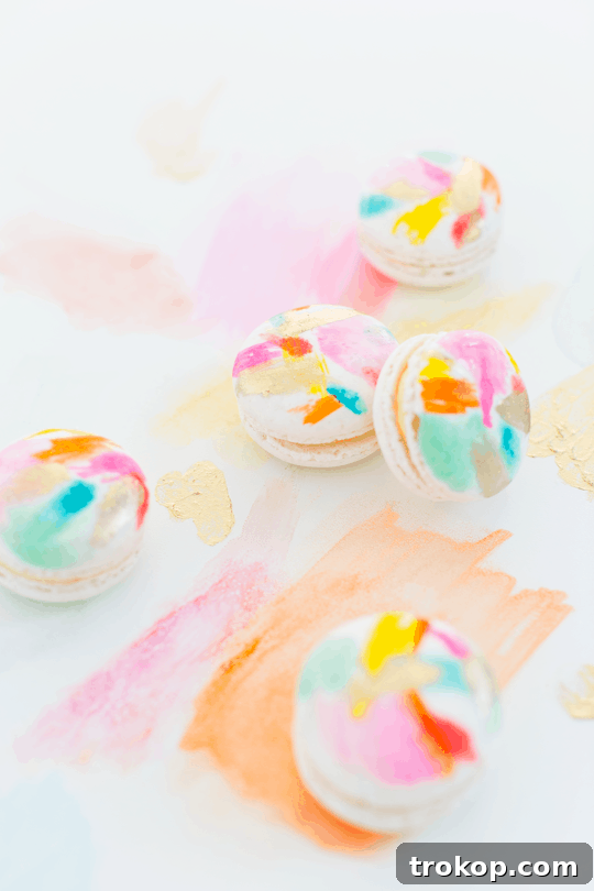 Abstract Painted Macarons: A Step-by-Step Guide