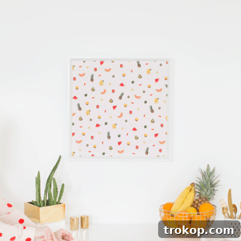 DIY printable fruit wall art | sugar & cloth