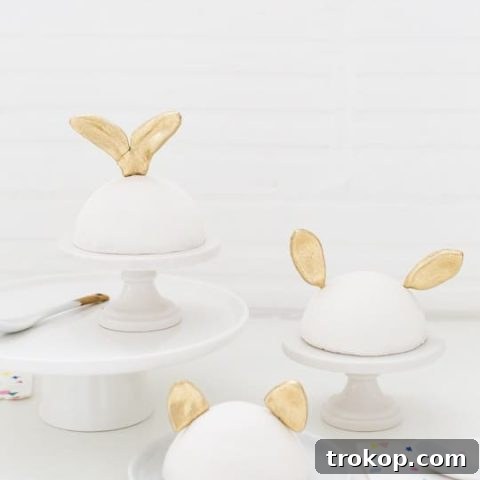 DIY animal ear cake toppers