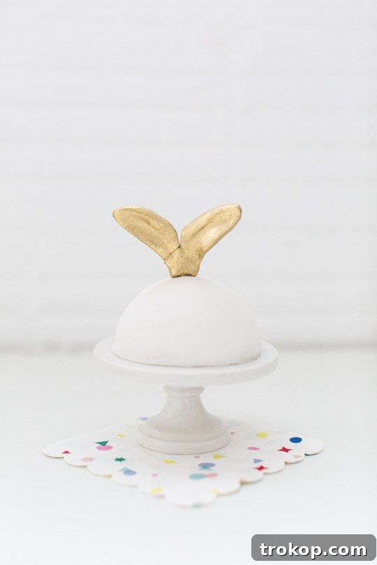 Selection of tools and ingredients for making fondant ears