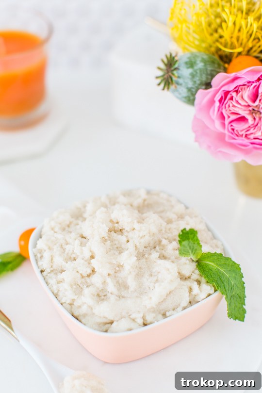 Invigorating Vanilla Orange Mint Body Polish 8 Finished vanilla orange mint sugar scrub in a jar