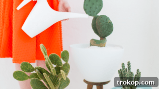 DIY Mid Century Planters