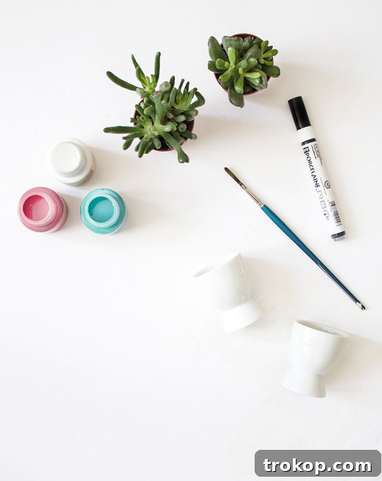 DIY mini face planters | sugar & cloth