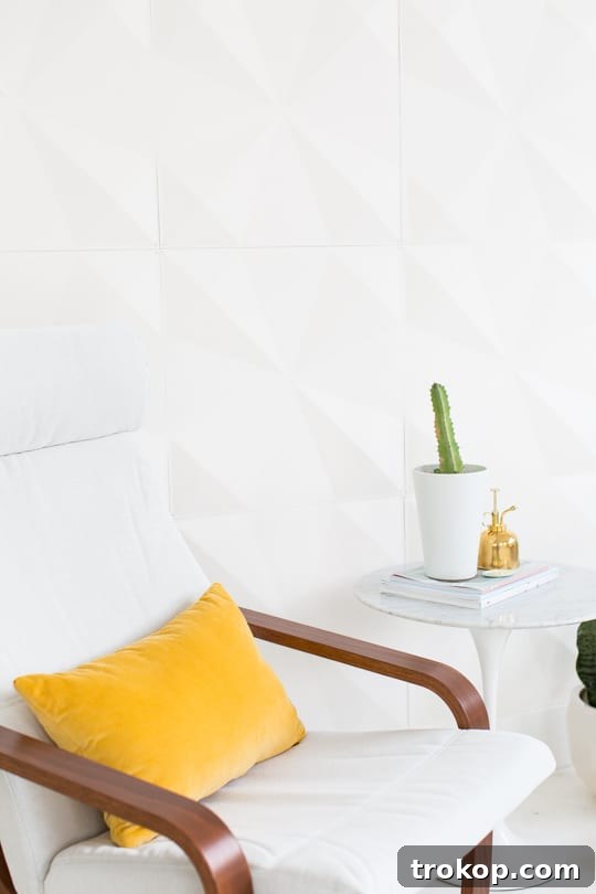 DIY retro wall panel installation (for renters!) | sugar & cloth