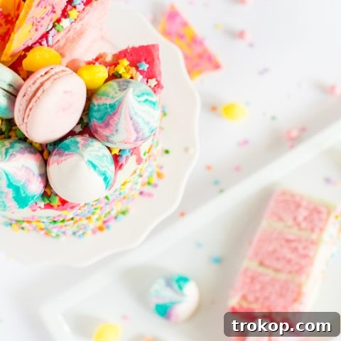 A unicorn strawberry cake recipe | sugar & cloth