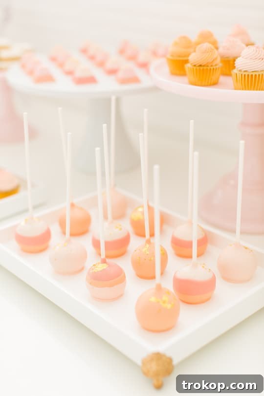 Ombre treats by Dolce Designs for Houston Calligraphy Workshop