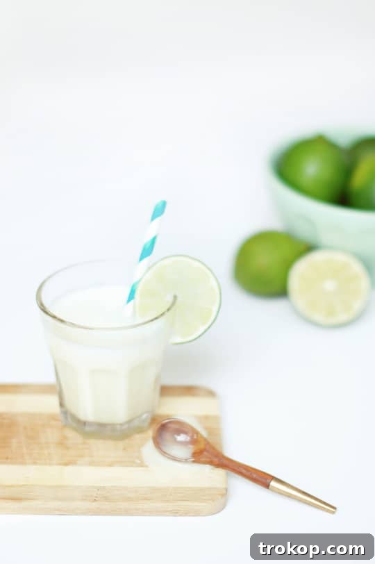 Fresh Limes for Brazilian Limeade - Whole limes being prepared for blending, including the skin, for maximum flavor.