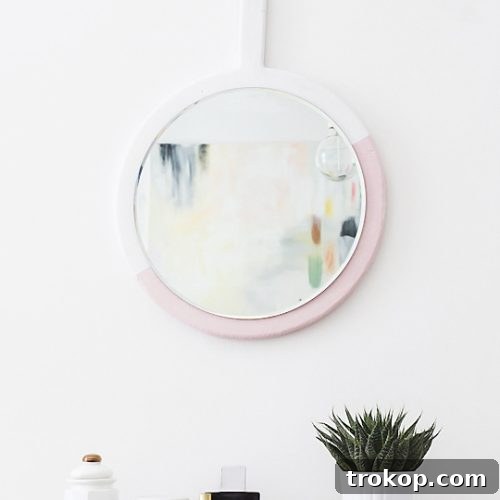 DIY Hanging Mirror - Sugar & Cloth