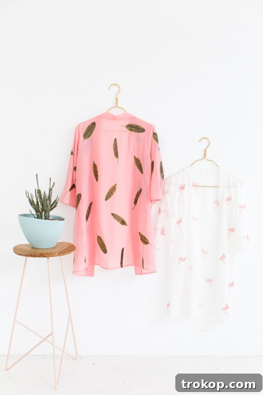 DIY Poolside Pattern Kimonos - Sugar & Cloth