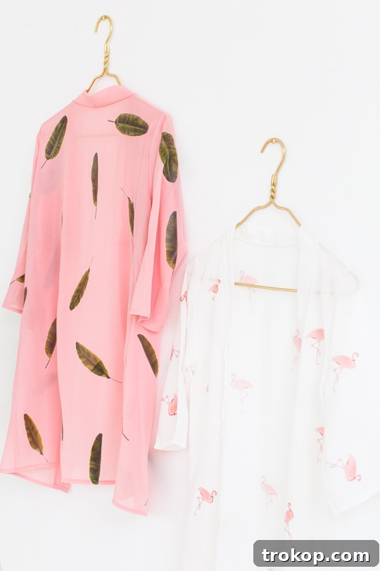 DIY Poolside Pattern Kimonos - Sugar & Cloth
