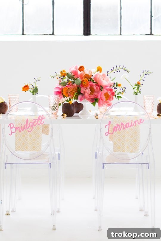 Retro Summer Brunch party inspiration featuring stylish guests in 60s fashion and chic outdoor decor. Learn how to create your own vintage summer party.