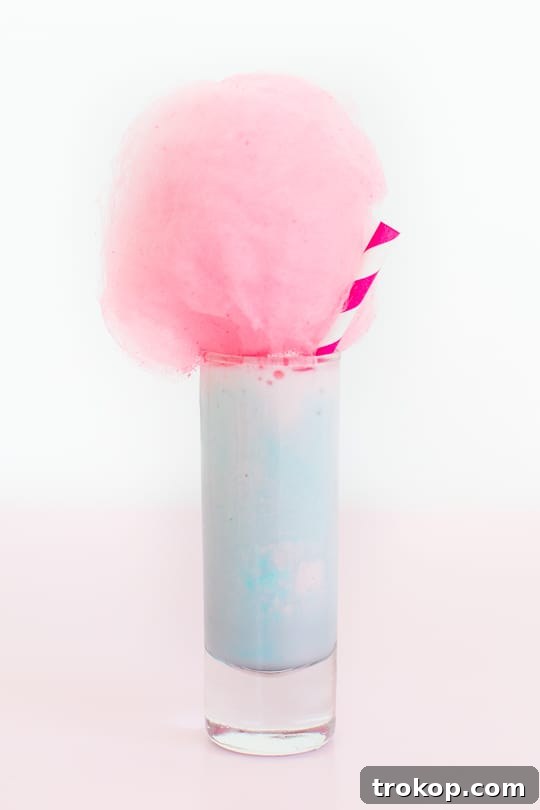 Whimsical Cotton Candy Ice Cream Shooters 10 cotton candy ice cream shots - Sugar & Cloth