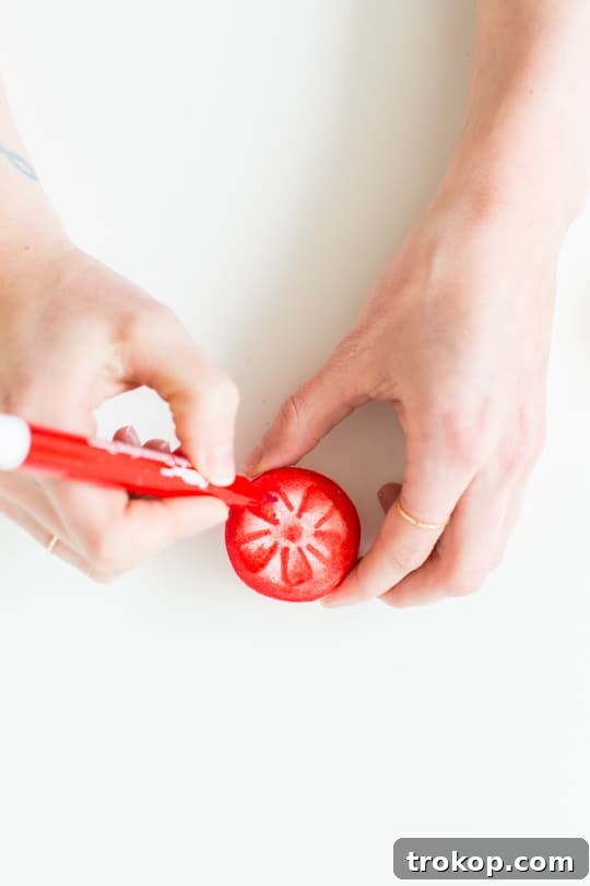 DIY Macaron decorating tutorial for veggie shapes