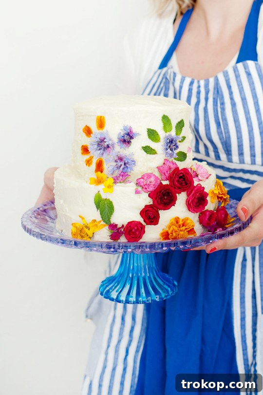 Tips to Decorating with Edible Flowers on Cake