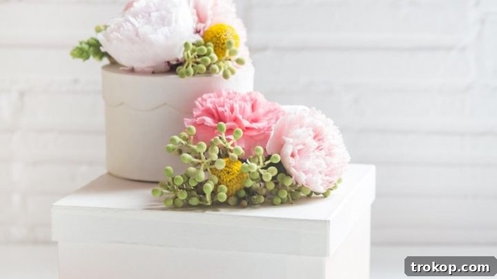 DIY Fresh Flower Gift Box
