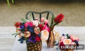 Our Floral Tablescape In Palm Springs