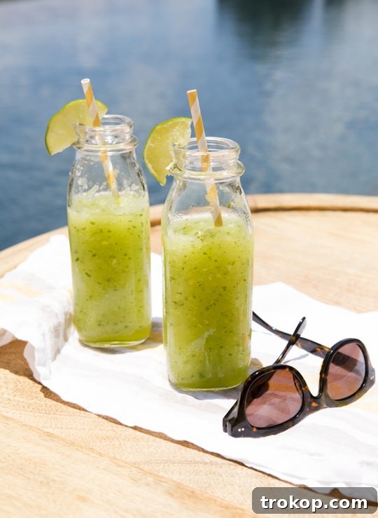 Honeydew Ginger Zing 2 Sips For Summer Honeydew Ginger Crush Recipe - Sugar & Cloth #sipsforsummer