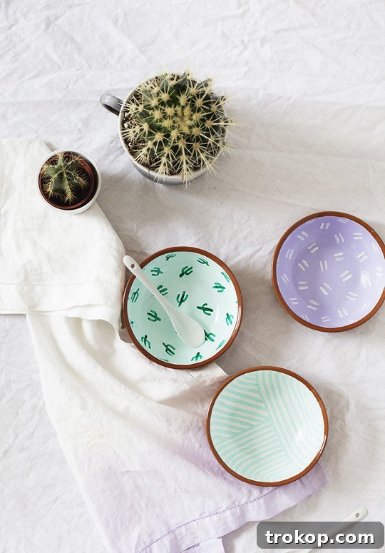 DIY Pattern Bowls - Sugar & Cloth