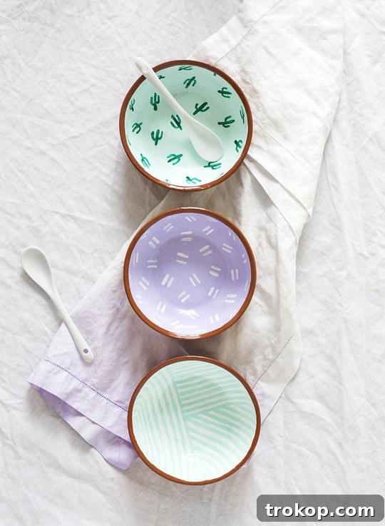DIY Pattern Bowls - Sugar & Cloth