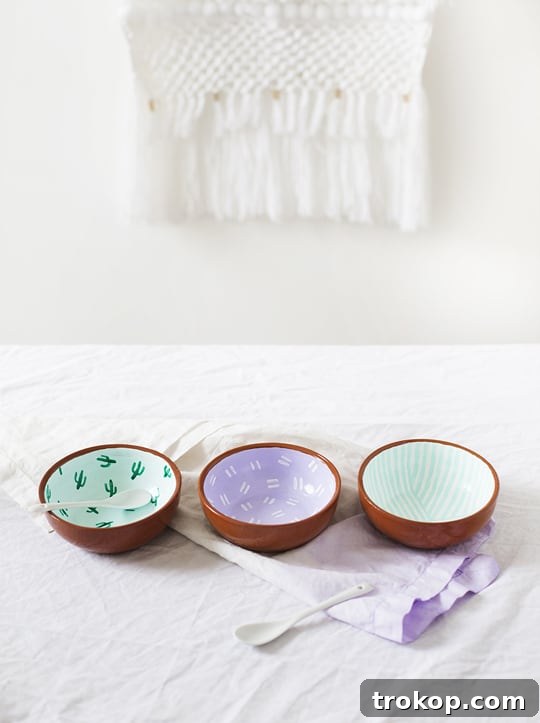 DIY Pattern Bowls - Sugar & Cloth