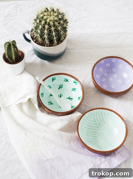 DIY Pattern Bowls - Sugar & Cloth