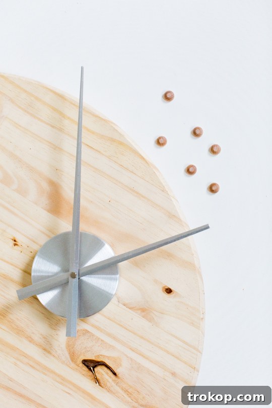 DIY mid century wall clock - sugar & cloth