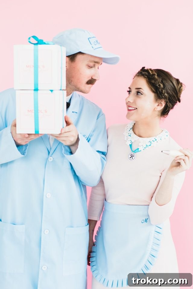 Couples Costume Idea: Mendl's Baker and Agatha from The Grand Budapest Hotel