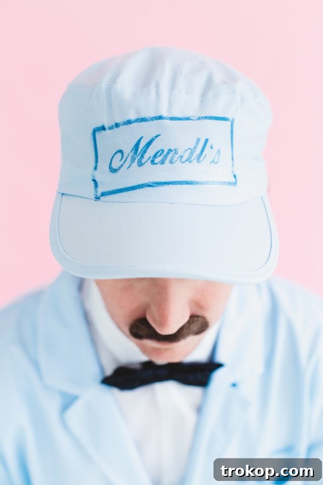 Wes Anderson Mendl's Baker Hat DIY