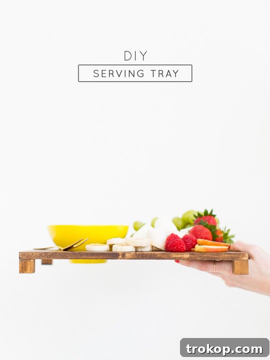 DIY serving tray - Sugar & Cloth - Entertaining