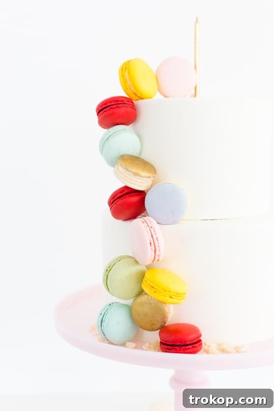 Showcasing the DIY Macaron Cake - Perfect for Any Event - Sugar & Cloth