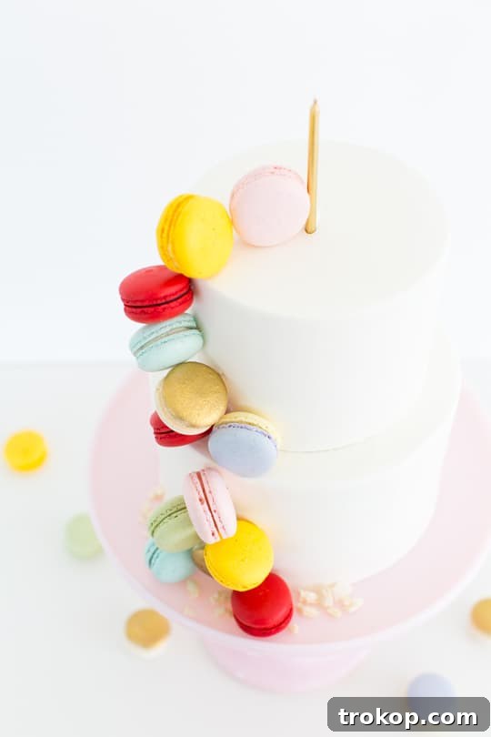 Customizing Your DIY Macaron Cake with Homemade Macarons - Sugar & Cloth